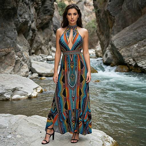 Bohemian Woman by River Gorge