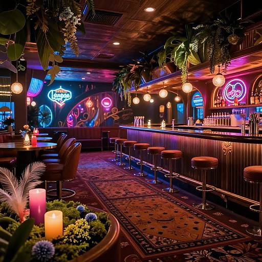 1960s Vegas Casino Bar Interior
