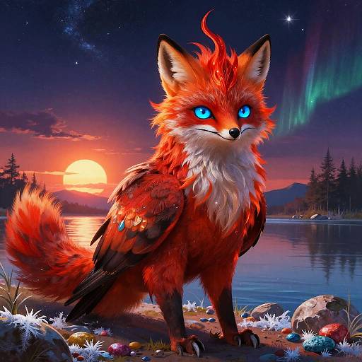 Regal Crimson Hawk Anime Portrait