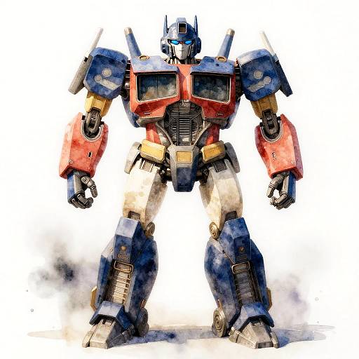 Megatron Watercolor: Soft Bleeds & Granulation