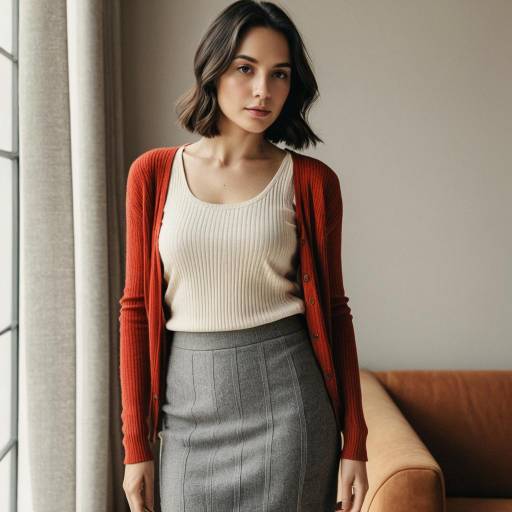 Chic Indoor Fashion with Soft Lighting