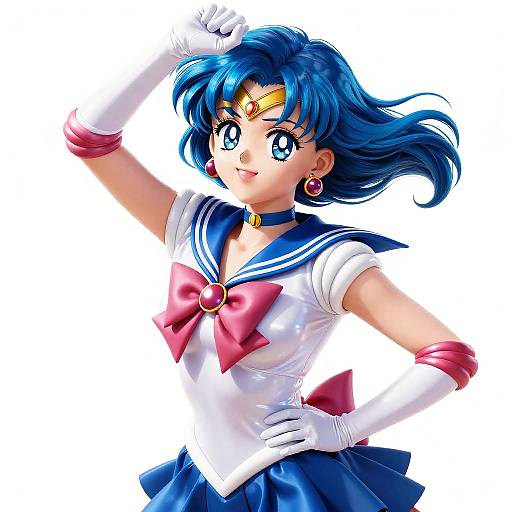 Realistic Sailor Mercury Portrait