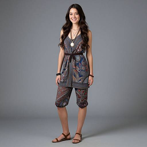 Realistic Capri Woman Costume Portrait