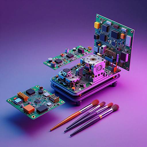 Exploded View of Digital Art Tool