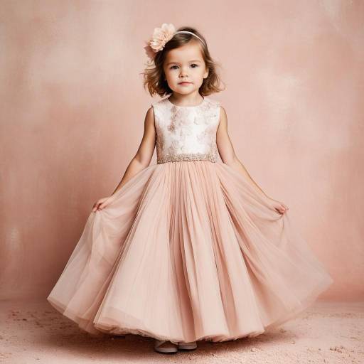 Whimsical Toddler Fashion in Peach Tulle