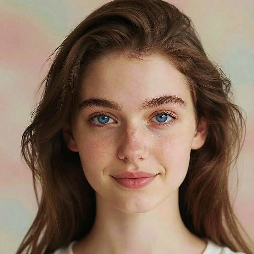 Hyper-Realistic Portrait of Young Woman