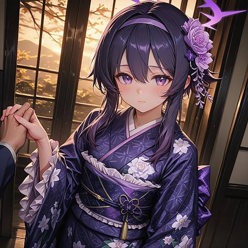 Illustration of Haruka (new year) (blue archive), blue archive in the style of Lm7 (op-center)