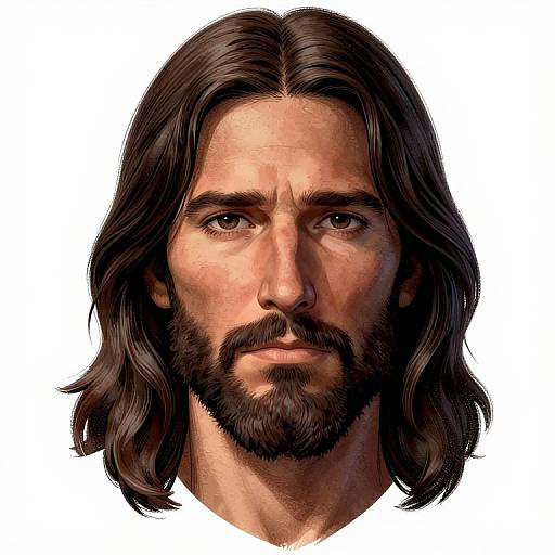 Stippling Jesus Christ Portrait