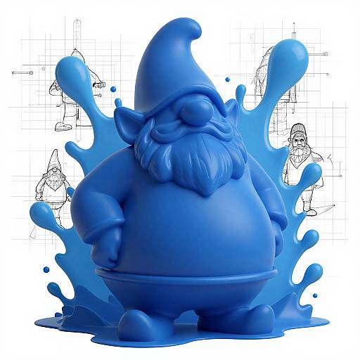 Polyethylene Gnome in Toxic Lighting