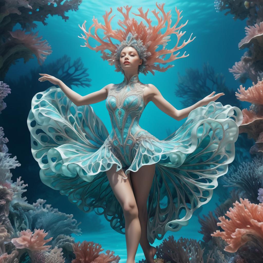 Surreal Coral Reef Dance Figure