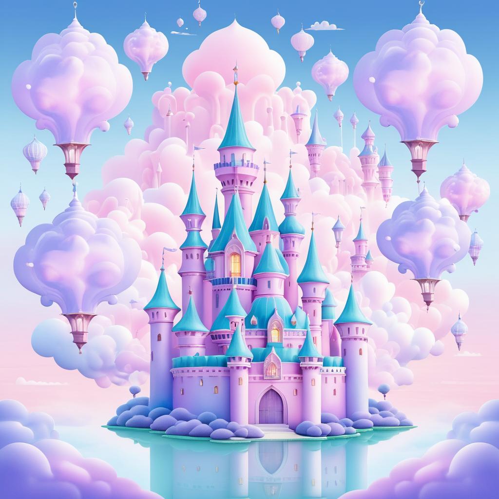 Whimsical Cloud Castle Dreamscape