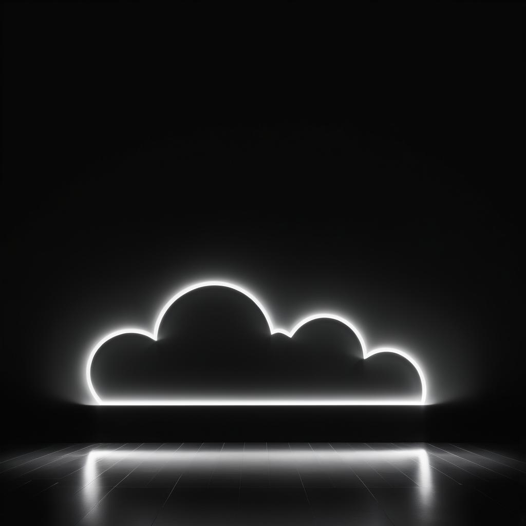 Elegant Grey Cloud Light Art Design