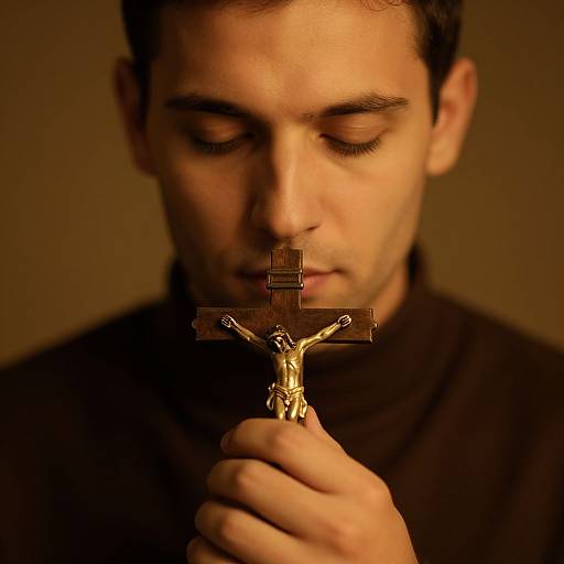 Serene Portrait of Devout Man