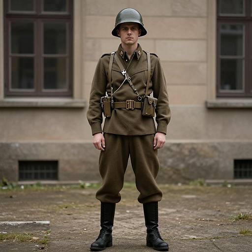 WW2 Male Uniform Standing Pose
