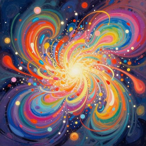 Colorful Abstract Visualization Generator