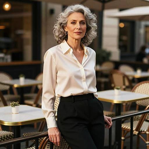 Elegant Middle-Aged Fashion Portrait