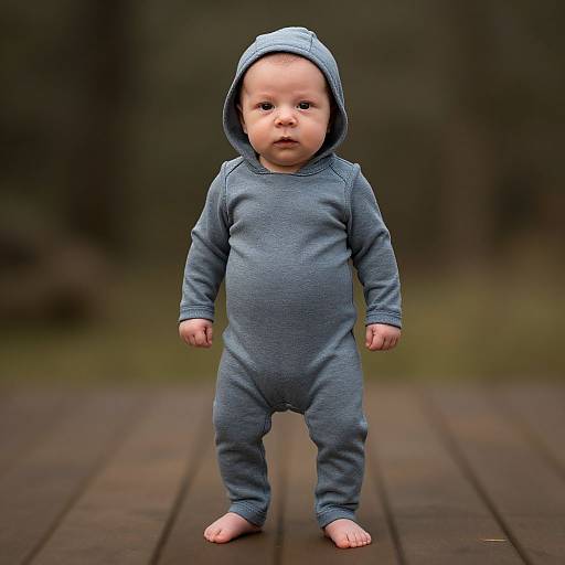 Realistic Viking Newborn Outfit Portrait