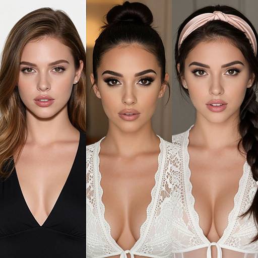 Elegant Trio with Distinct Styles