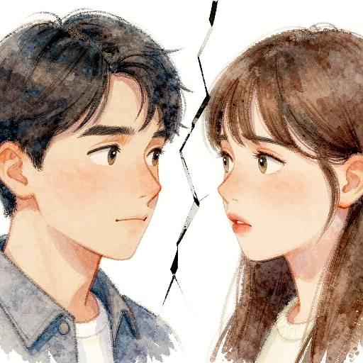 Contrasting Emotions Across Fractured Border