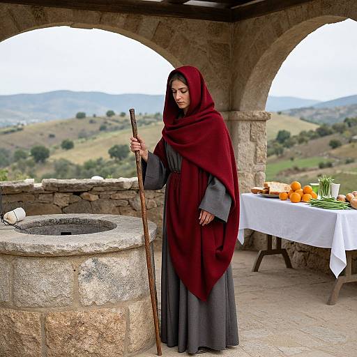 Samaritan Woman by Stone Well