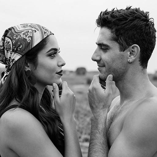 Intimate Black and White Portrait