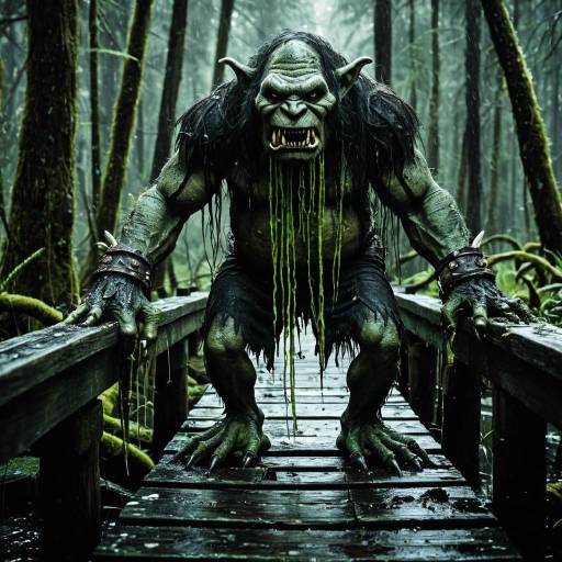 Sinister Troll Guarding Swamp Pathway