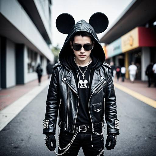 Modern Punk King Mickey Cosplay Outfit