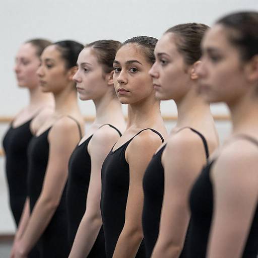 Five Ballet Dancers in Profile