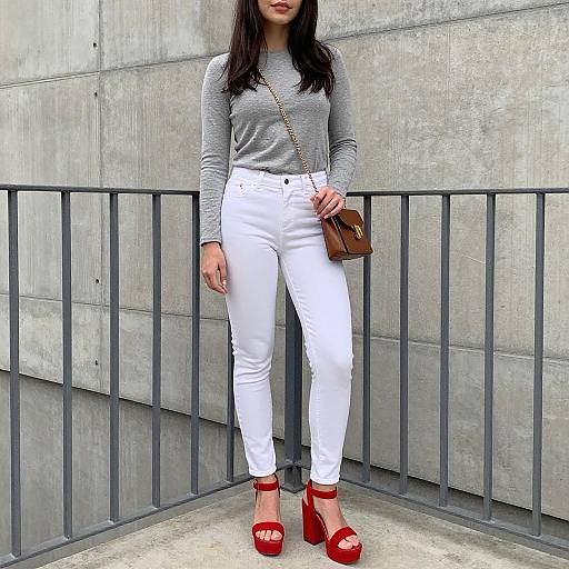 Stylish Woman on Balcony