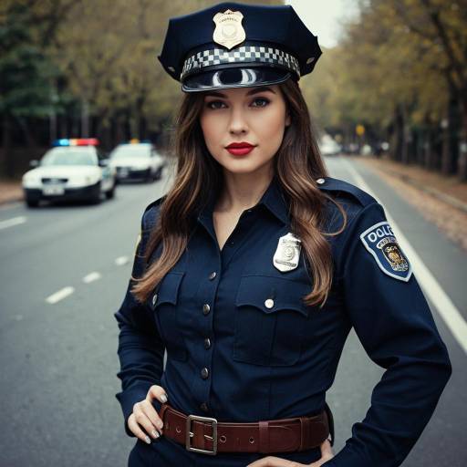 Female Police Officer on Patrol