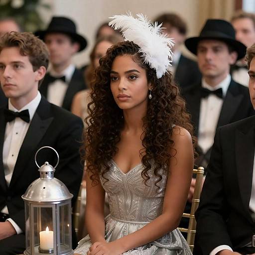 Elegant Woman in Fancy Gathering