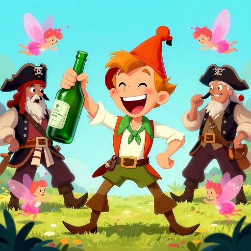Drunk Peter Pan and Crooked Pirates