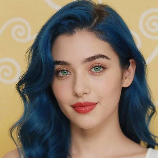 Vibrant Digital Portrait of a Woman