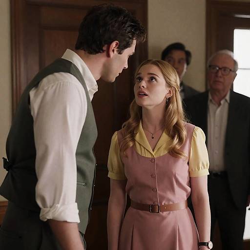 Captivating Movie Still with Surprise Encounter