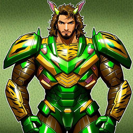 Illustration of Antonio lopez, tiger & bunny in the style of Suzuhira hiro