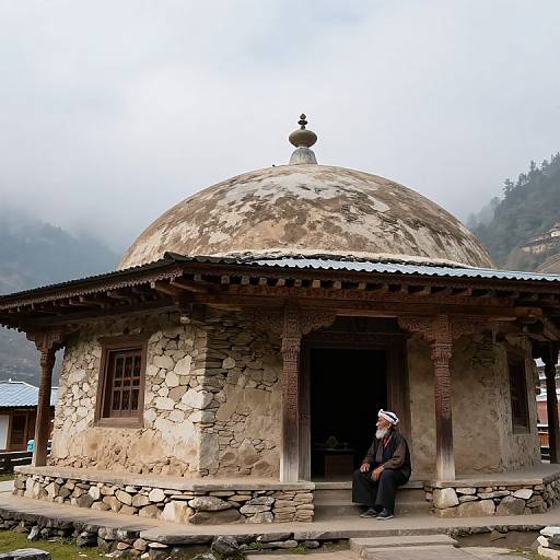 Traditional Himalayan Dome Architecture