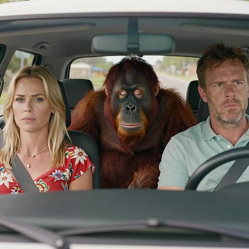 Unusual Road Trip with an Orangutan
