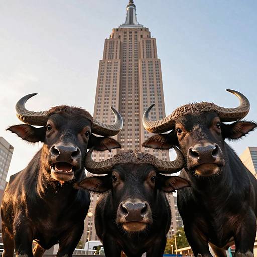 Buffalo Selfie by Empire State