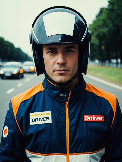 Photorealistic Driver Costume Portrait