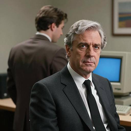 1990s Style Meeting Room Scene