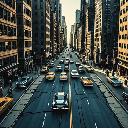 Comic Book City Street Perspective