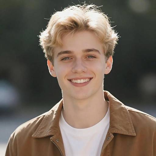 Sunny Portrait of a Young Man
