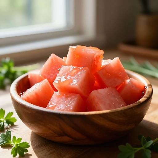 Glistening Pickled Radish Cubes