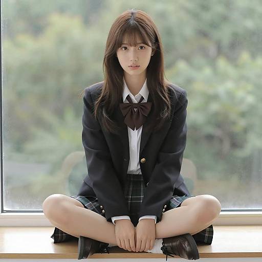 Chic Asian Woman in Soft Natural Light