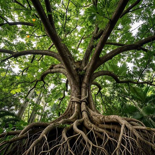 Roots and Foliage Embrace Freedom
