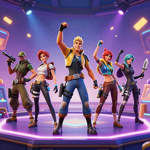 Fortnite Victory Celebration Scene