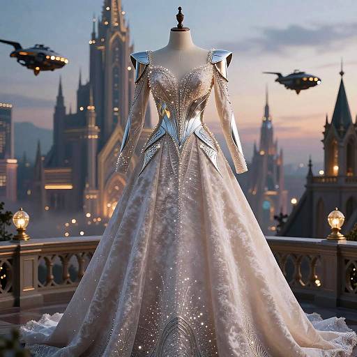 Futuristic Magical Fantasy Wedding Suit