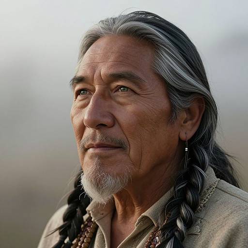 Ultra-Realistic Native American Portrait