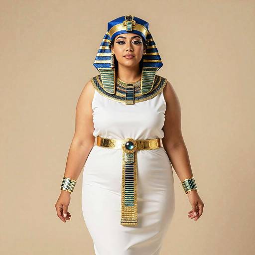 Plus Size Woman in Cleopatra Costume