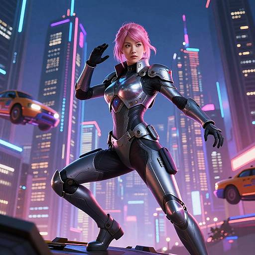 Futuristic Cyberpunk Warrior Jordana